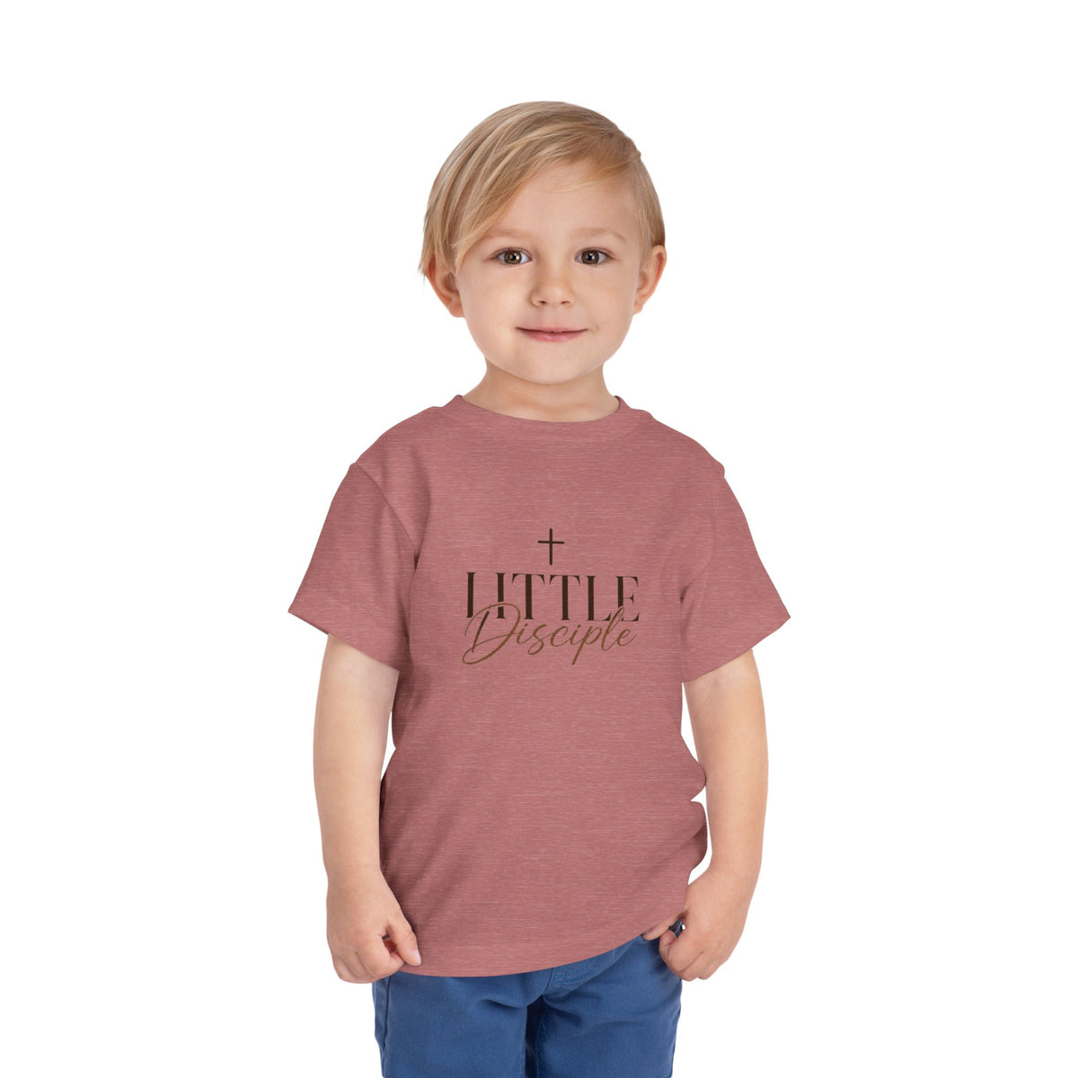 "Little Disciple" Faith Kids T‑Shirt with Cross