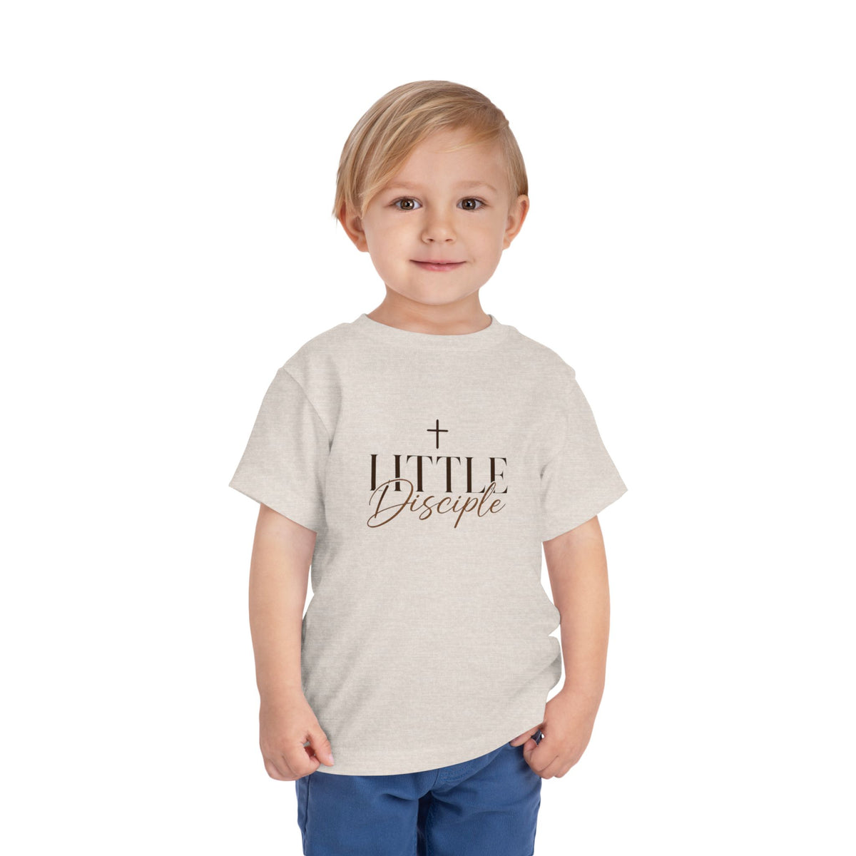"Little Disciple" Faith Kids T‑Shirt with Cross
