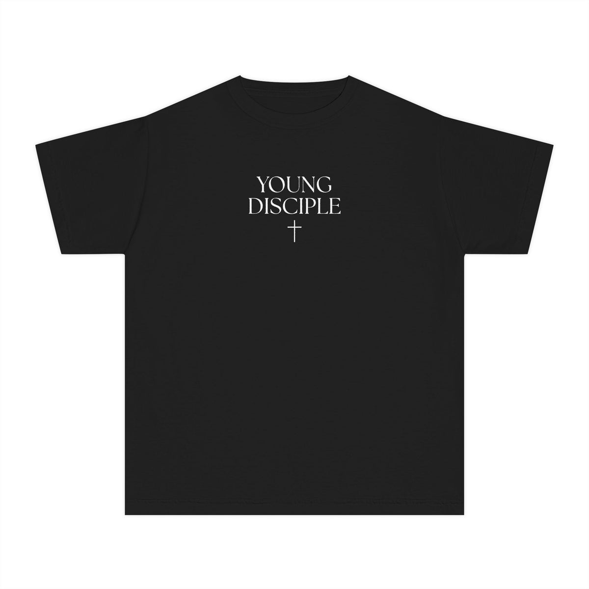 "Young Disciple" Faith Kids T‑Shirt with Cross
