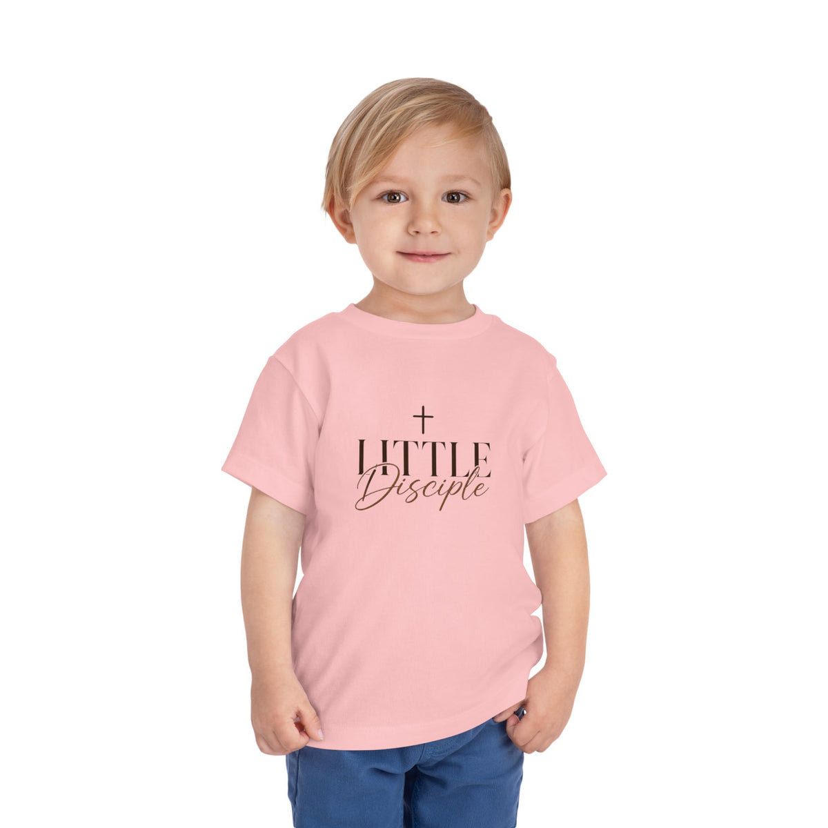 "Little Disciple" Faith Kids T‑Shirt with Cross