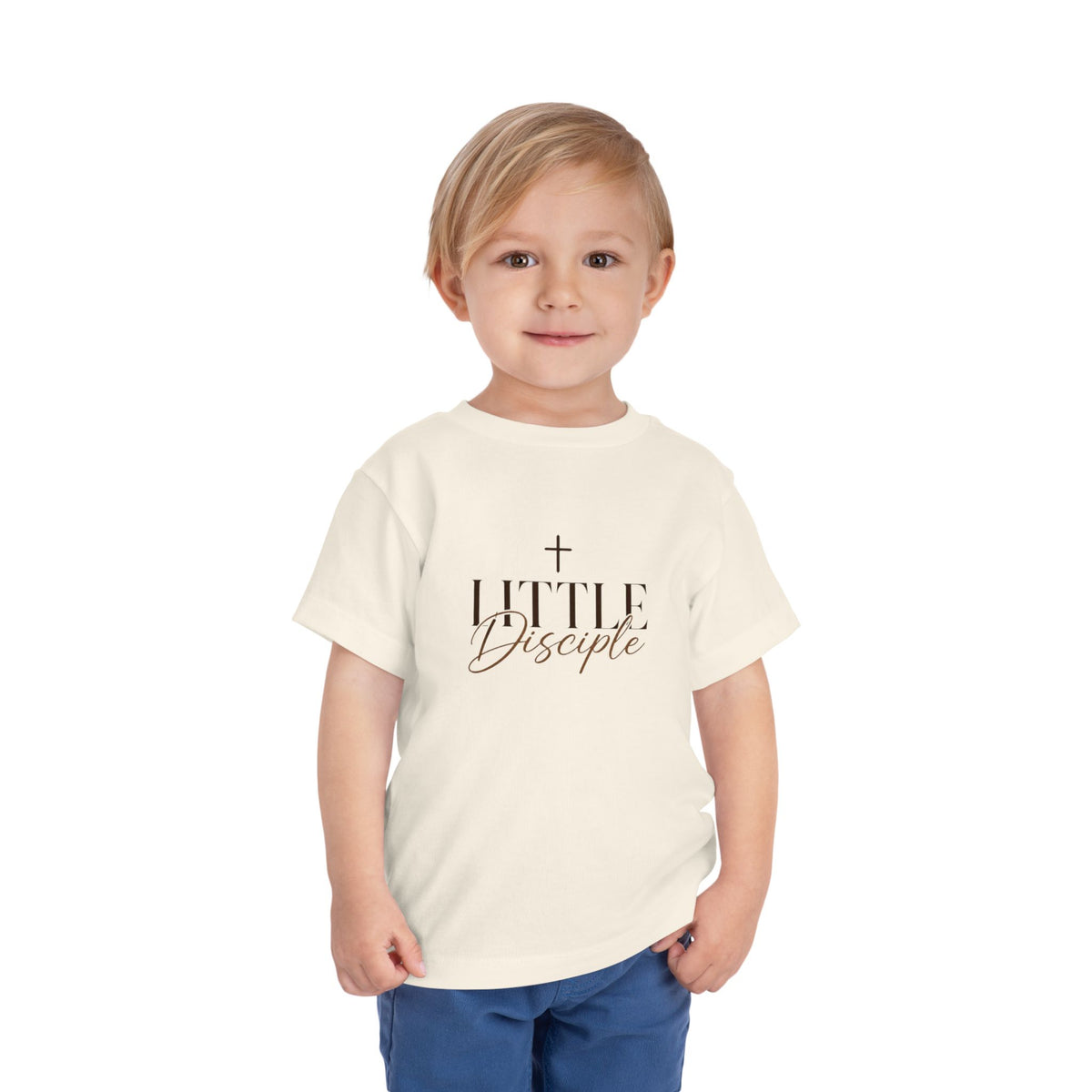 "Little Disciple" Faith Kids T‑Shirt with Cross