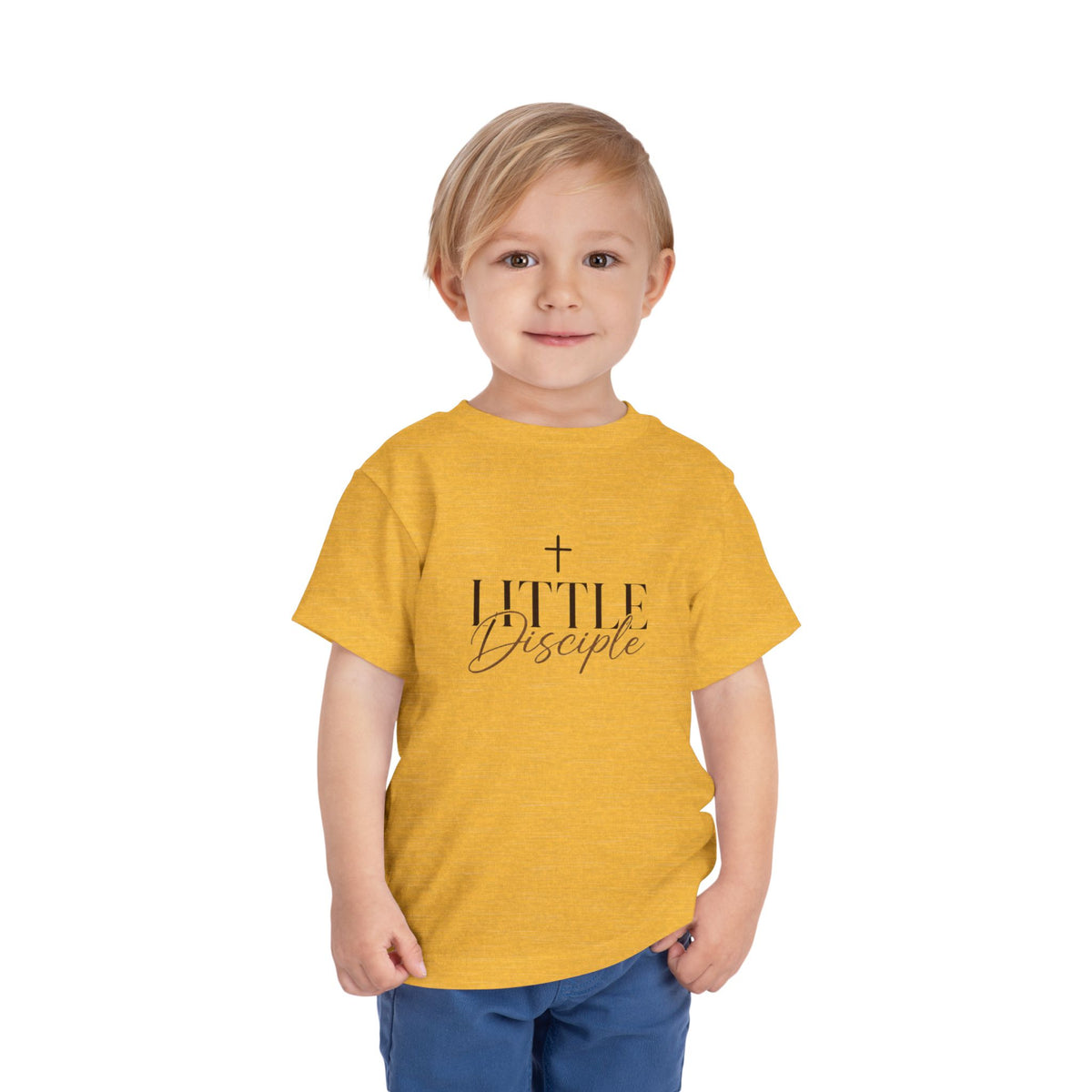 "Little Disciple" Faith Kids T‑Shirt with Cross