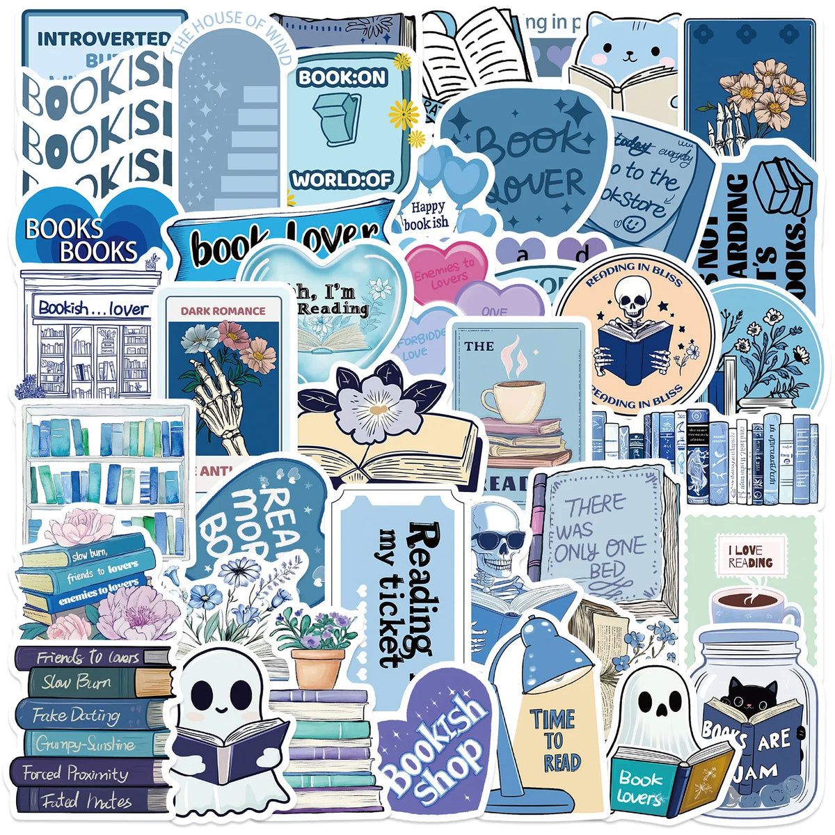 50/100PCS Cartoon Autumn Season Bookworm Graffiti Stickers Decoration Guitar Notebook Luggage DIY Waterproof