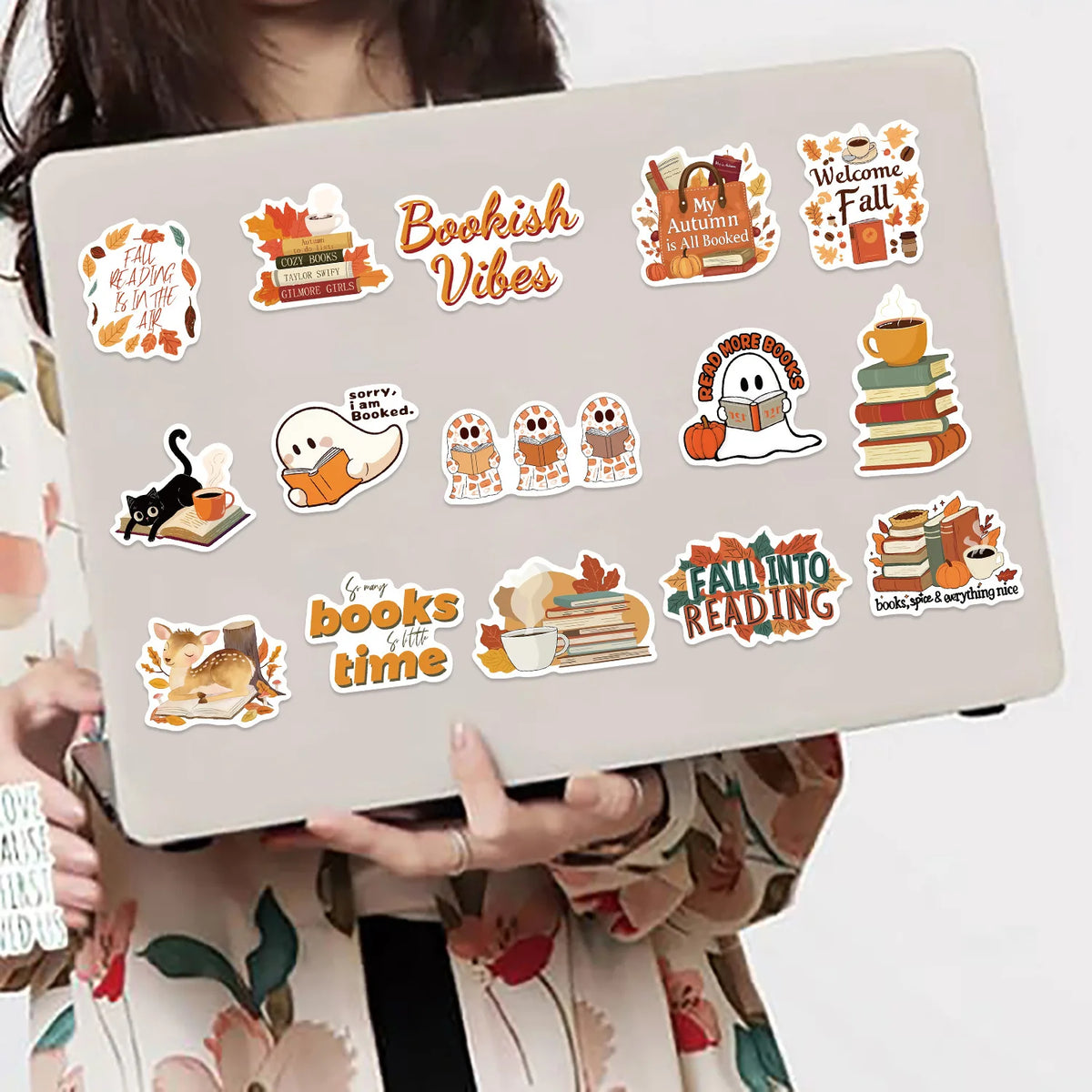 50/100PCS Cartoon Autumn Season Bookworm Graffiti Stickers Decoration Guitar Notebook Luggage DIY Waterproof
